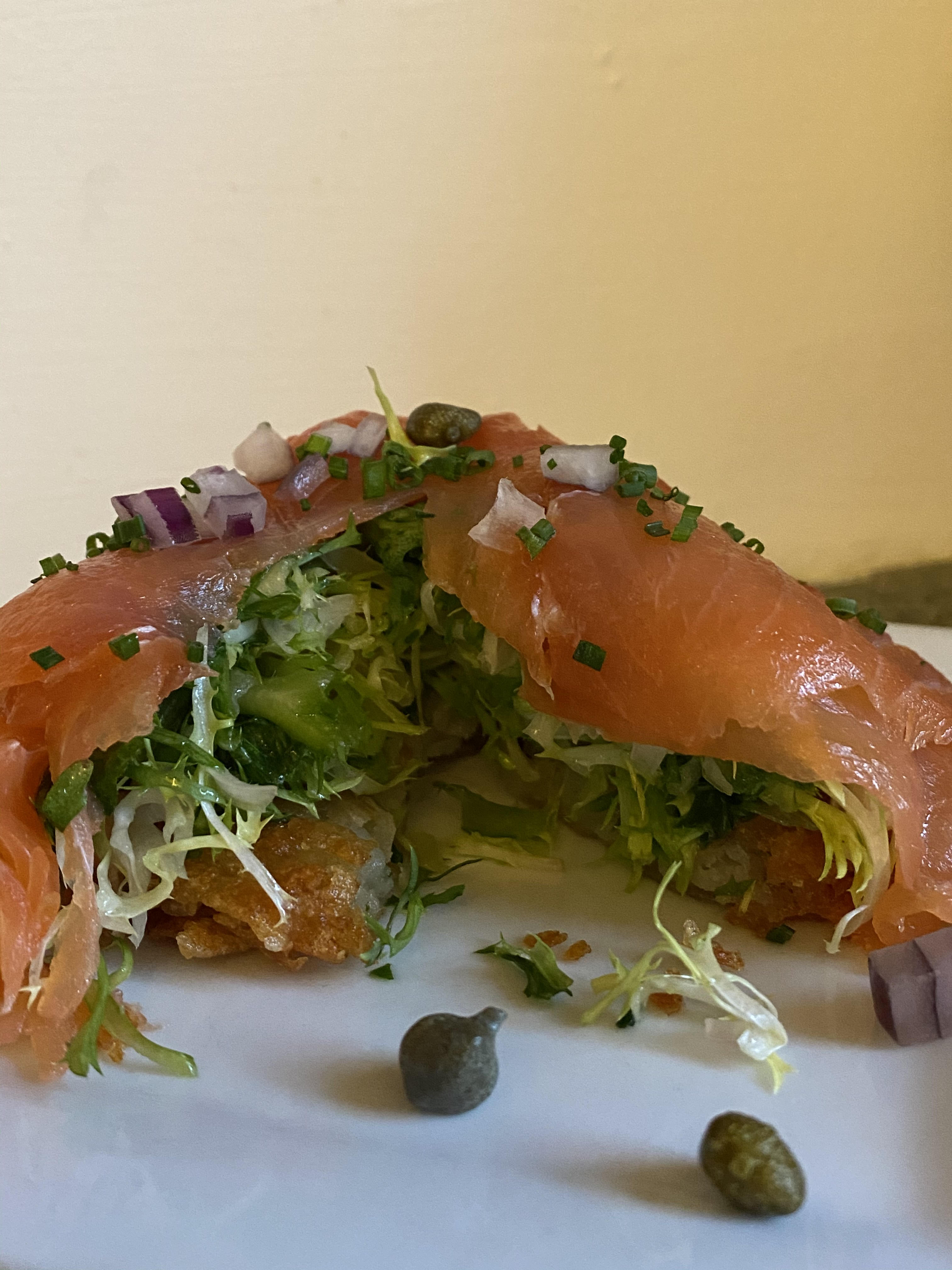 Smoked Salmon Salad.